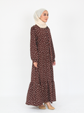 STROKE TIE LONG DRESS BD326