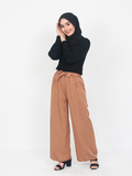 WAIST STRIPED BELTED PALAZZO BP089