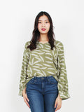 CHIC FEATHER SLEEVE TOP BT437