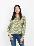 CHIC FEATHER SLEEVE TOP BT437