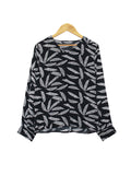 CHIC FEATHER SLEEVE TOP BT437