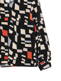 SMITCH PATCH V-NECK BLOUSE BT816
