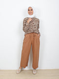 HIGH WAIST COTTON TROUSERS BP116