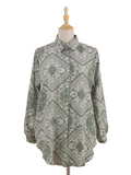 OVERSIZED PAISLEY SHIRT CT243