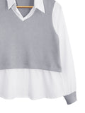 TWO TONE COLLAR SHIRT CT090