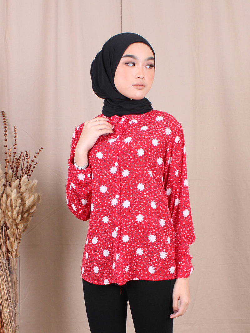 SNOWFLAKE BLOUSE SHIRT BT623