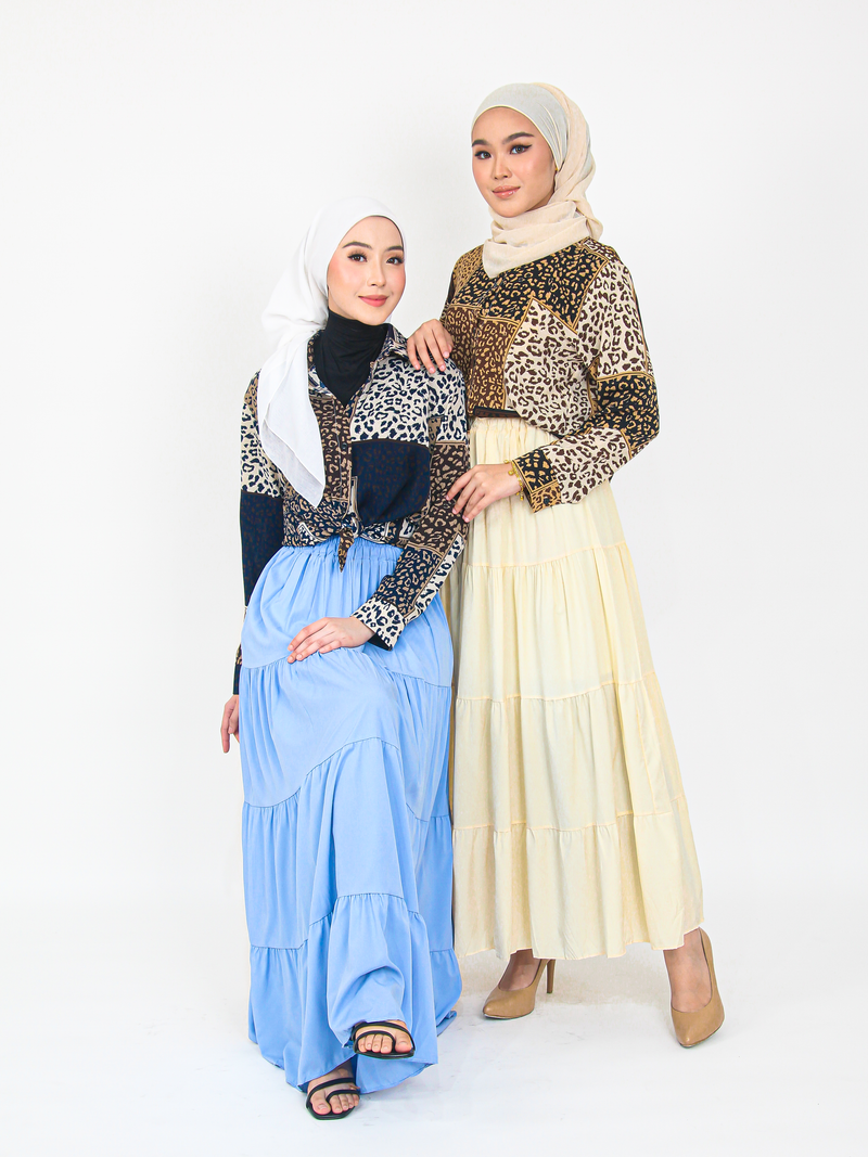 LEOPARD PRINTED BLOUSE SHIRT CT179