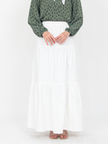 A-LINE RUFFLE COTTON SKIRT BS58