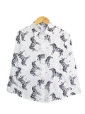 ZEBRA PATTERN BLOUSE SHIRT BT892