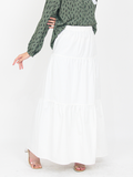 A-LINE RUFFLE COTTON SKIRT BS58