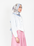 TIE CROP TOP BUTTONED BLOUSE CT192