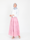 TIE CROP TOP BUTTONED BLOUSE CT192