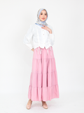 TIE CROP TOP BUTTONED BLOUSE CT192