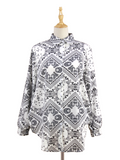OVERSIZED PAISLEY SHIRT CT243