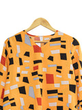 SMITCH PATCH V-NECK BLOUSE BT816