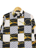 GOLD PATTERN BLOUSE SHIRT BT889