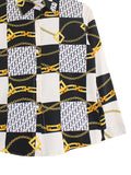 GOLD PATTERN BLOUSE SHIRT BT889